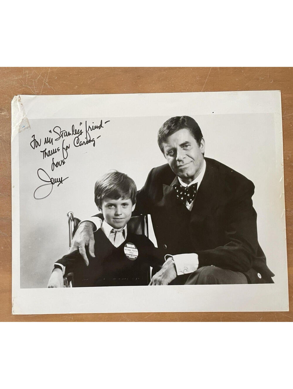Jerry Lewis Signed Photo Autograph